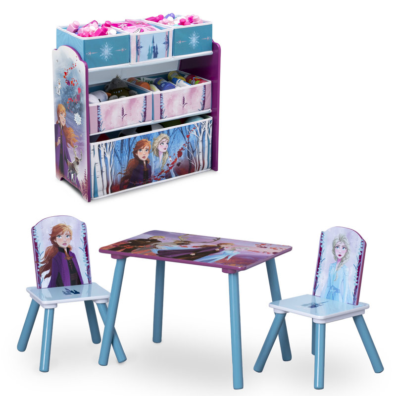 Disney frozen table and chair set with storage discount